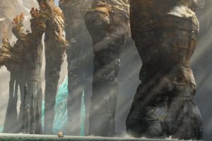How to Train Your Dragon 2, Concept art, Rock formation, Ship, Sun rays
