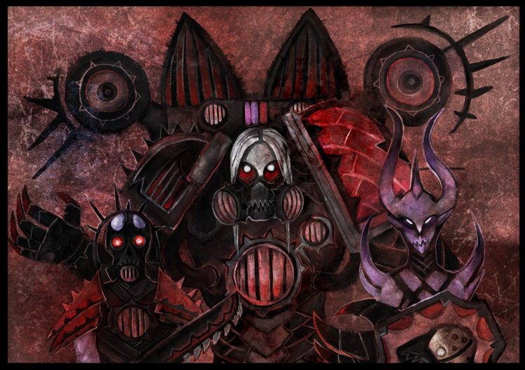 Warhammer 40, 000, Fantasy art, Gas masks, Artwork HD Wallpaper Desktop Background