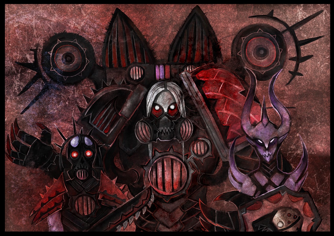 Warhammer 40, 000, Fantasy art, Gas masks, Artwork Wallpaper