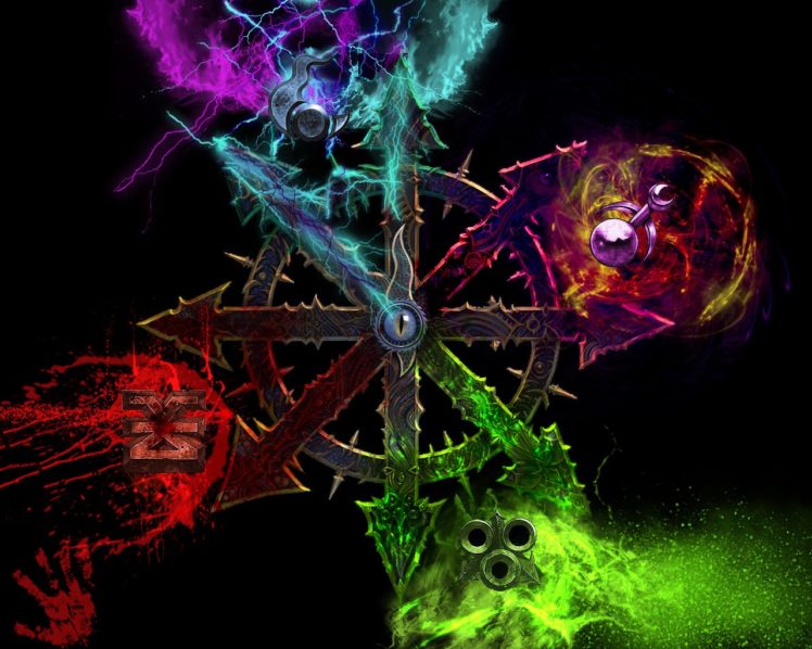 Warhammer 40, 000, Fantasy art, Colorful HD Wallpaper Desktop Background