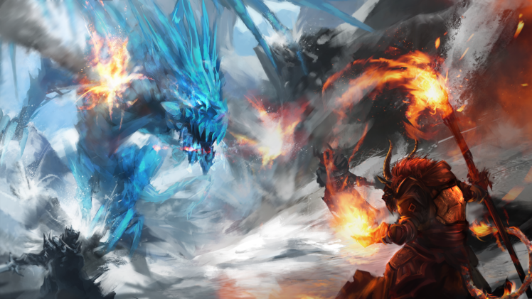 dragon, Guild Wars 2 HD Wallpaper Desktop Background