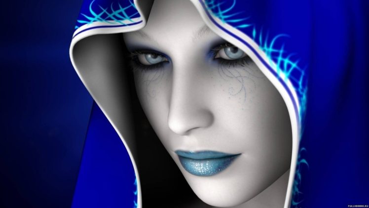 face, Fantasy girl, Render, CGI, 3D, Hoods, Fantasy art HD Wallpaper Desktop Background