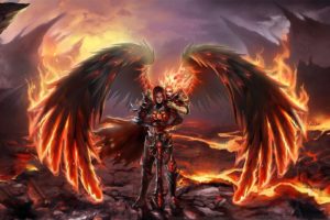 Heroes of Might and Magic VI, Video games, Fantasy girl, Fantasy art, Fire, Wings