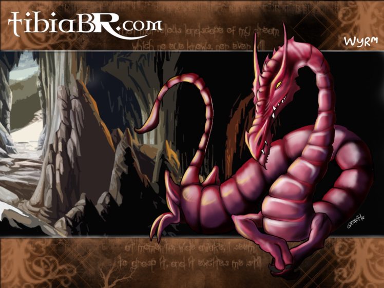 Tibia, PC gaming, RPG, Dragon HD Wallpaper Desktop Background