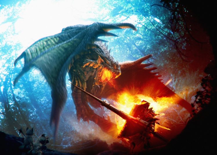 dragon, Battle HD Wallpaper Desktop Background