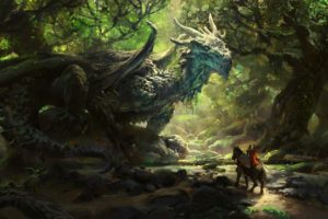fantasy art, Dragon, Artwork
