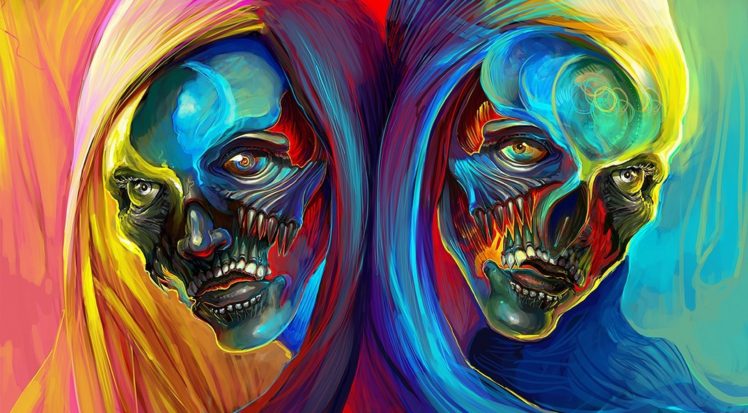 skull, Fantasy art, Artwork HD Wallpaper Desktop Background