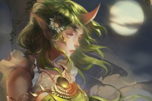 Soraka, Fantasy art, Artwork, Moon, League of Legends
