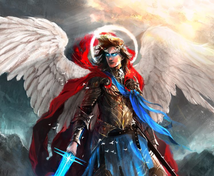 warrior, Angel, Fantasy art, Artwork HD Wallpaper Desktop Background