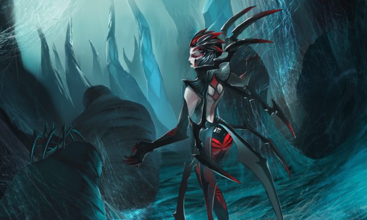 Elise (League of Legends), Fantasy art, Artwork HD Wallpaper Desktop Background