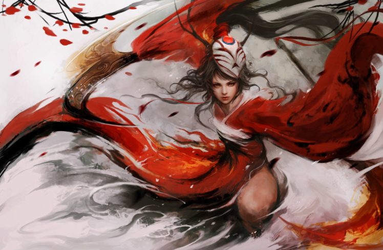 Akali, Fantasy art, League of Legends HD Wallpaper Desktop Background