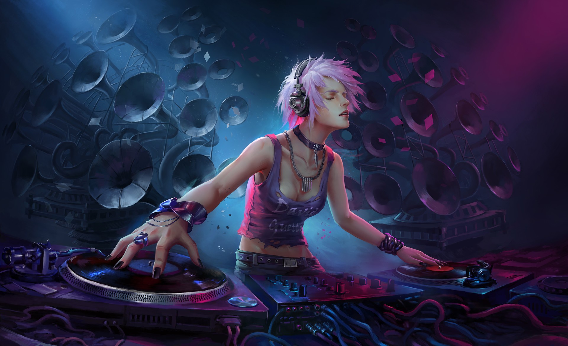 DJ, Fantasy art Wallpaper