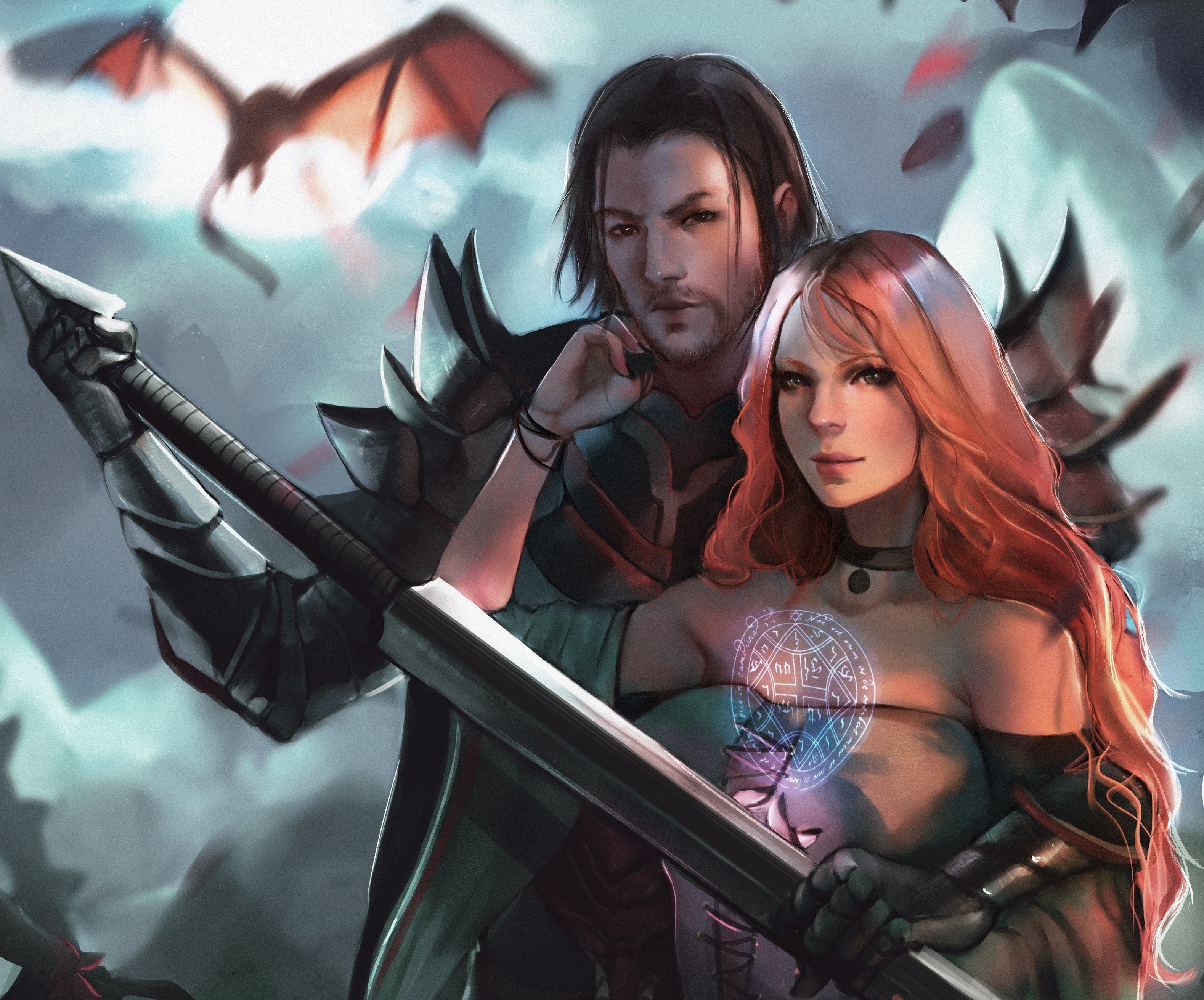 warrior, Fantasy art, Artwork Wallpaper