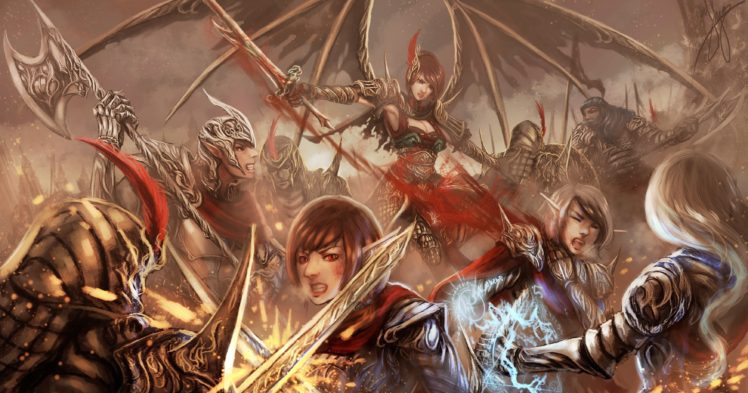 warrior, Fantasy art, Battle HD Wallpaper Desktop Background