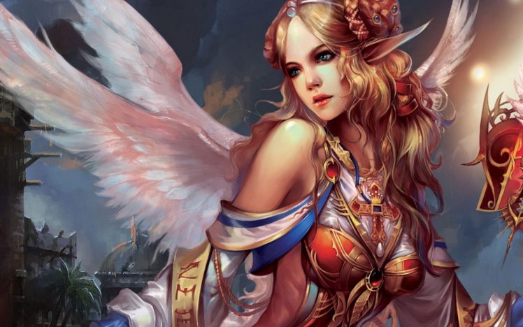 angel, Artwork, Fantasy art, Forsaken World HD Wallpaper Desktop Background