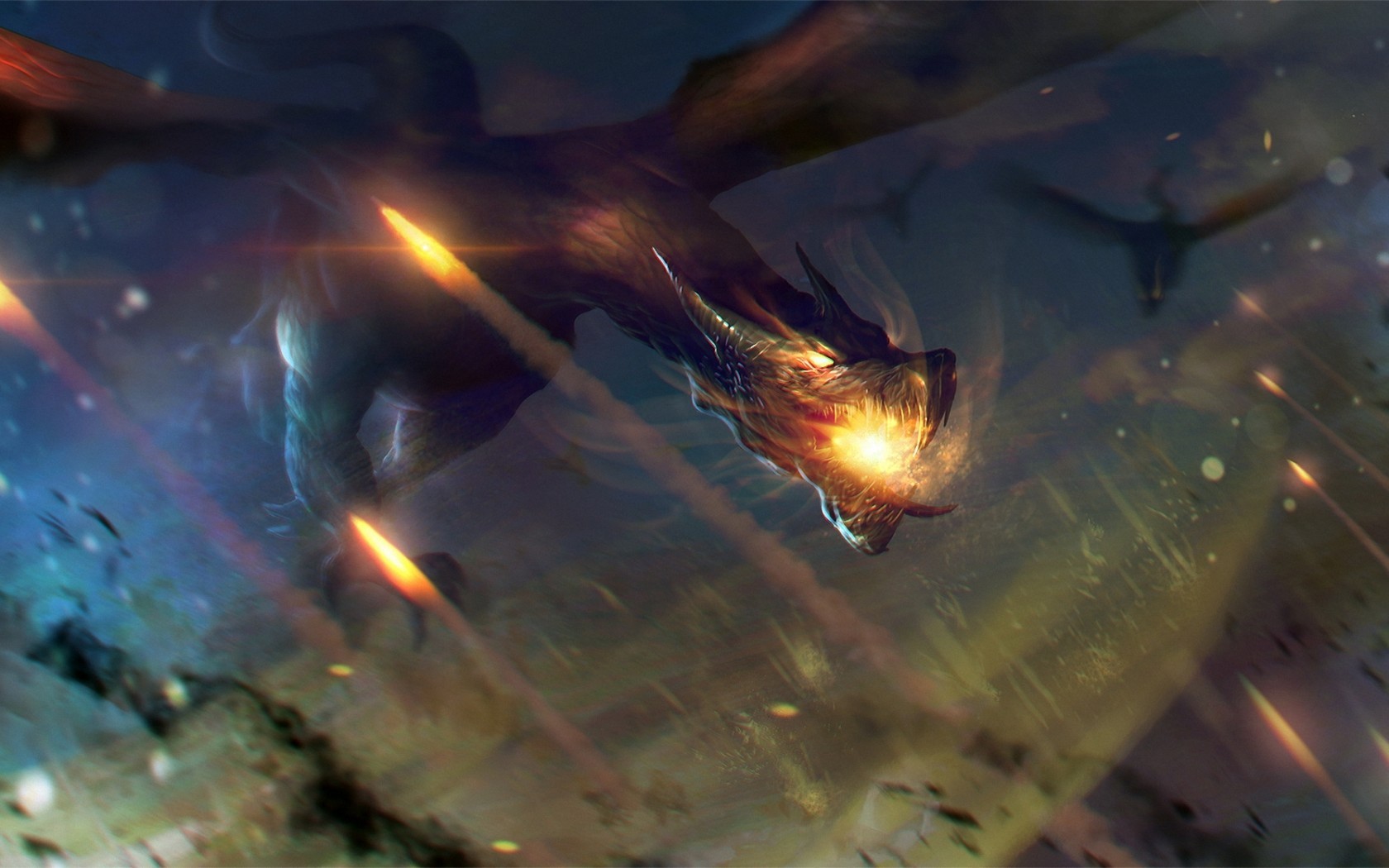 fantasy art, Dragon, Artwork Wallpaper