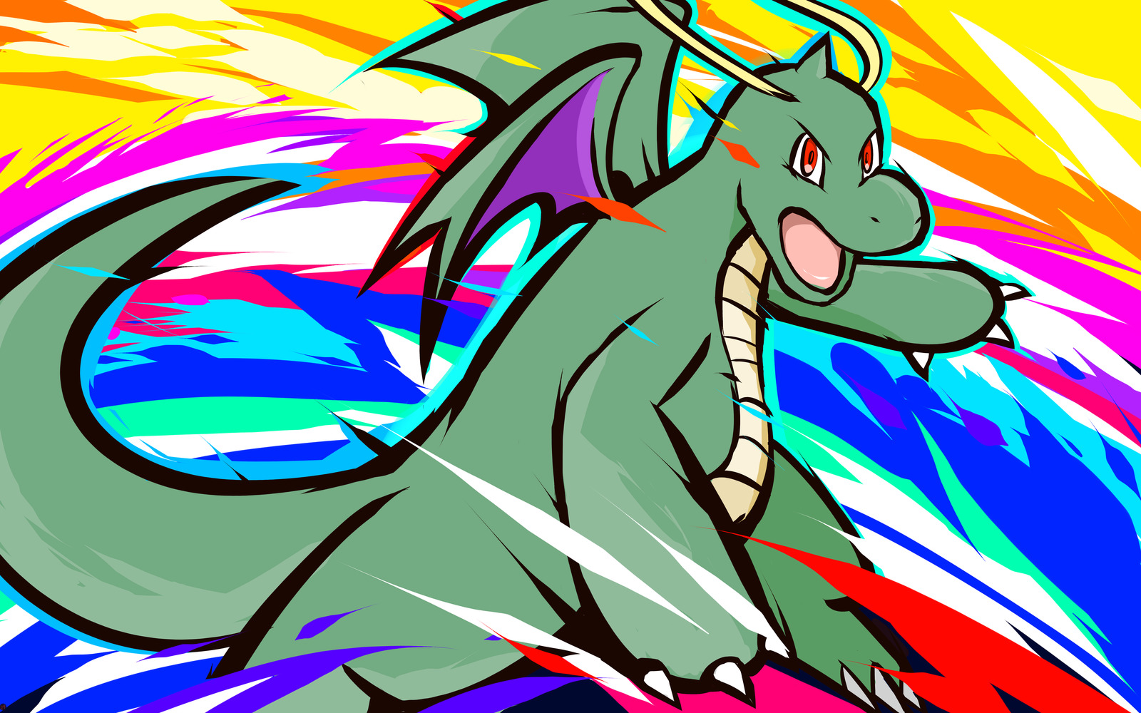 ishmam, Pokémon, Dragonite, Shiny Dragonite Wallpaper