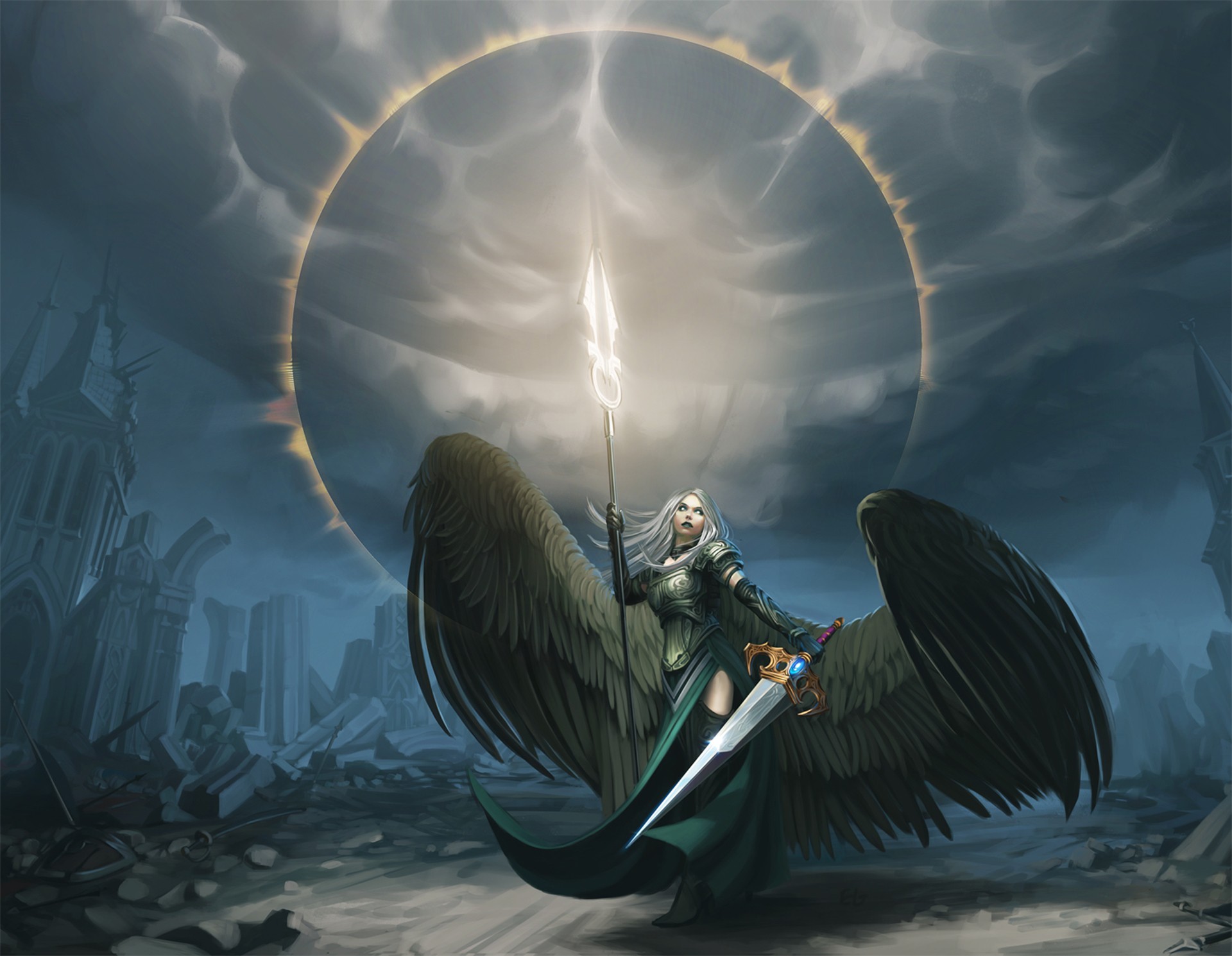 angel, Fantasy art, Artwork Wallpapers HD / Desktop and Mobile Backgrounds