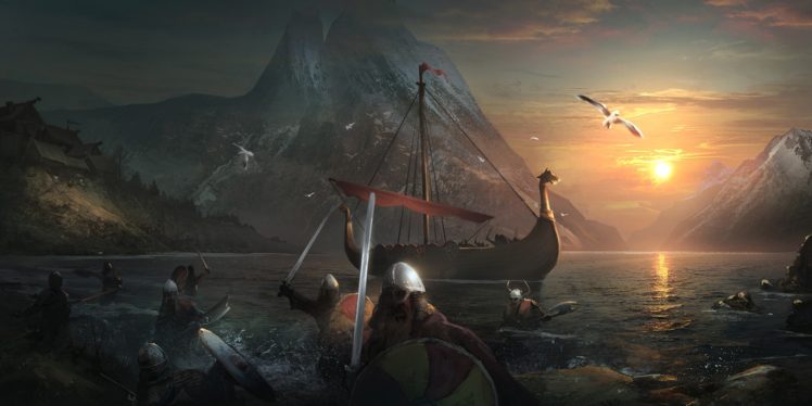 warrior, Fantasy art, Artwork, Vikings HD Wallpaper Desktop Background