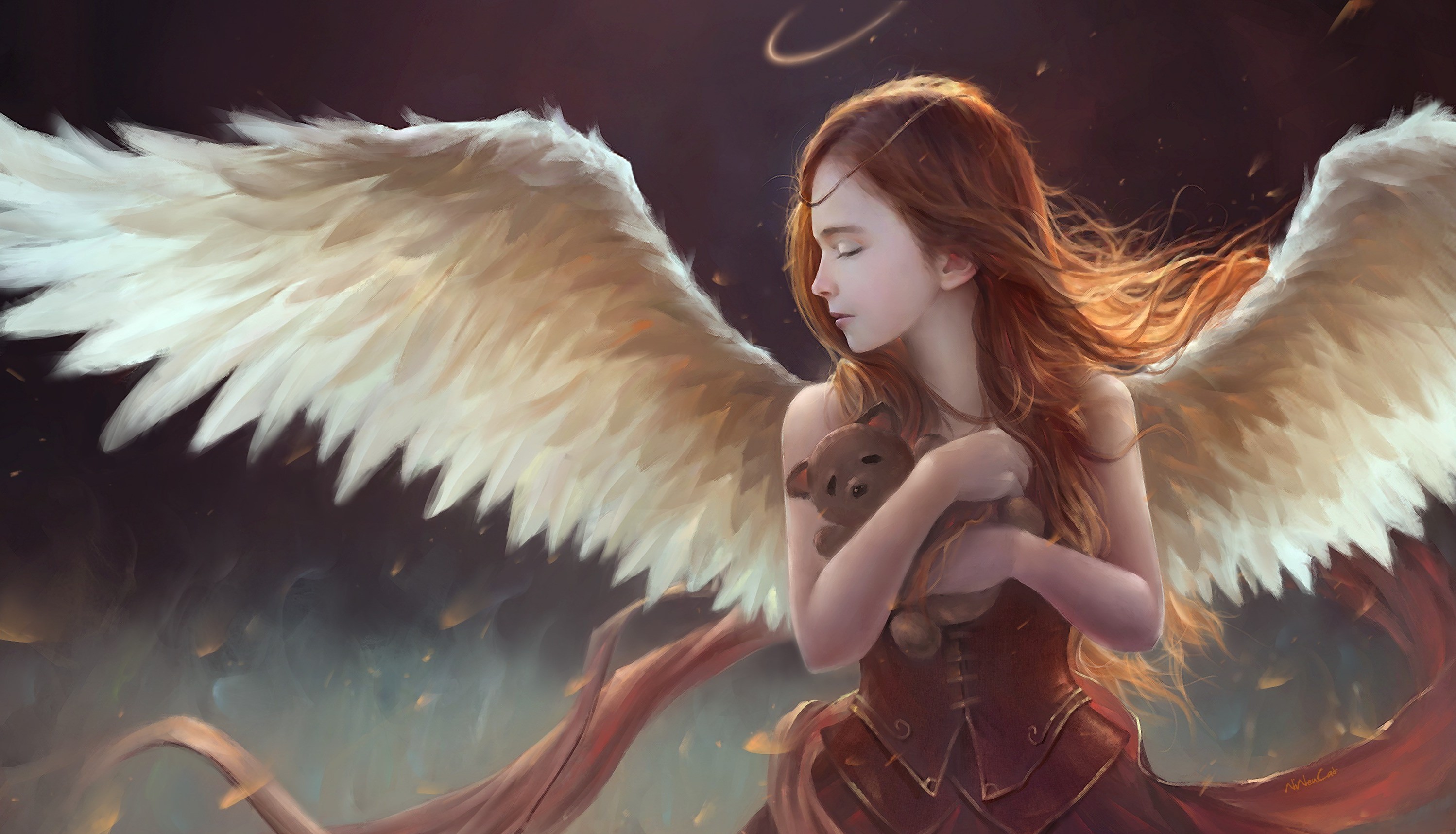 fantasy art, Angel Wallpaper