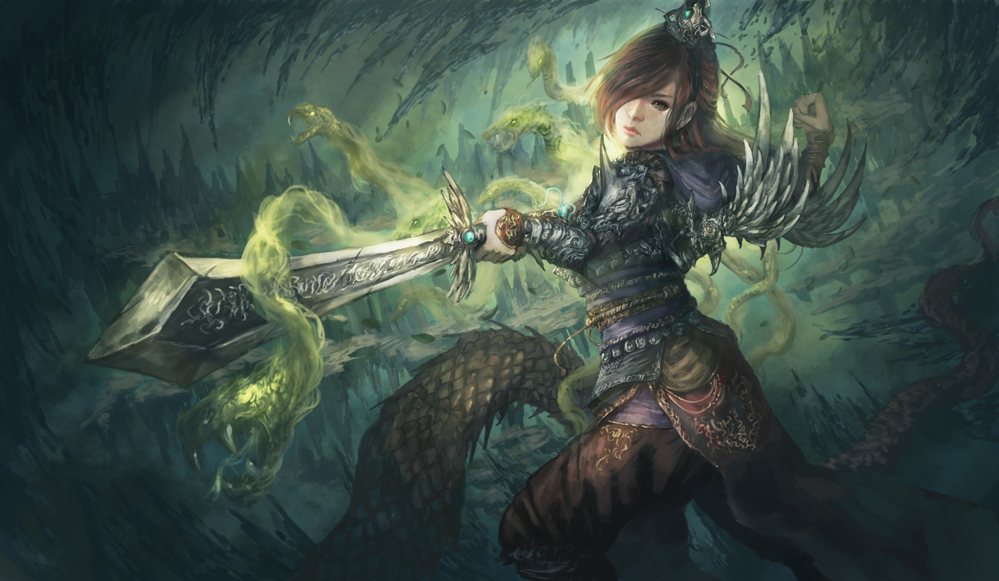 artwork, Sword, Fantasy art Wallpaper