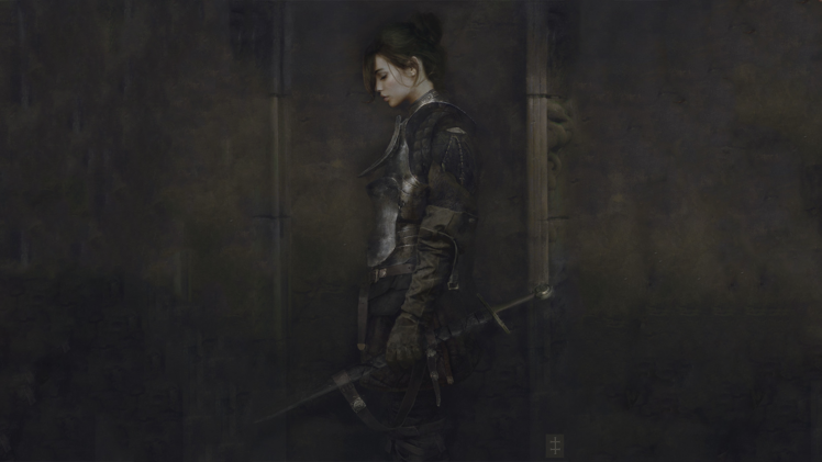 warrior, Artwork, Fantasy art, Sword, Armor HD Wallpaper Desktop Background