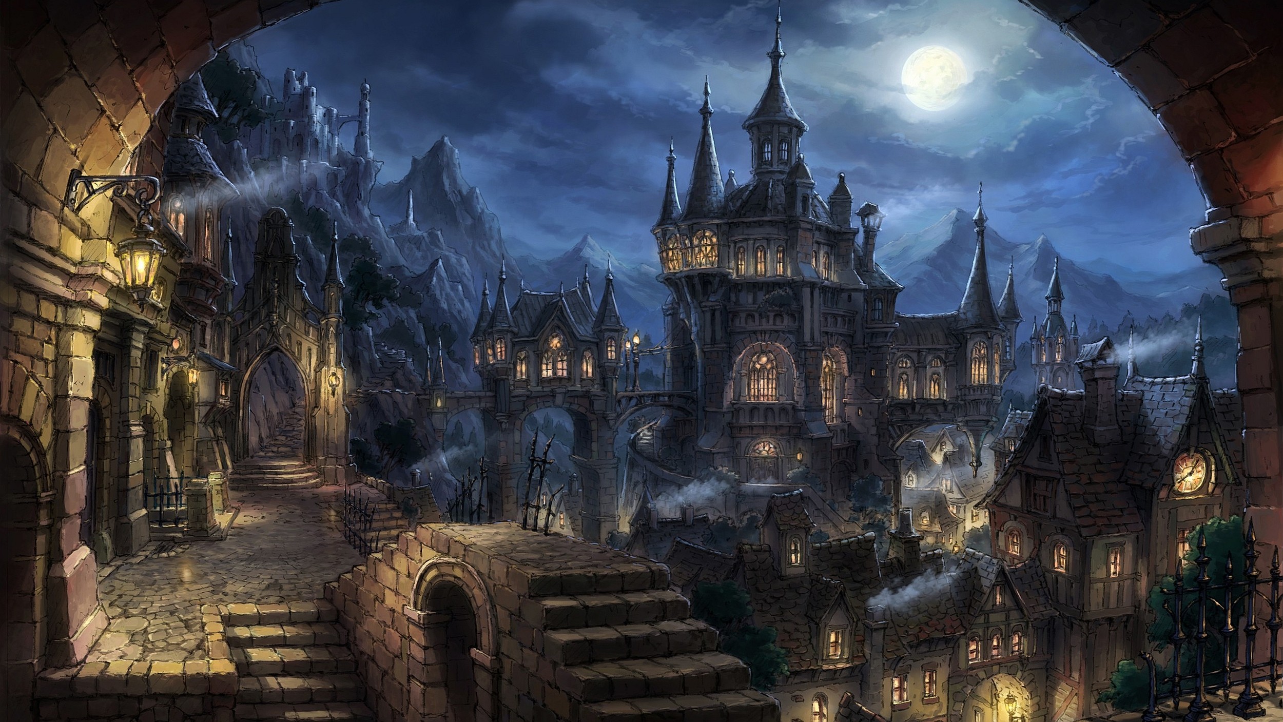 fantasy art, Fantasy city Wallpapers HD / Desktop and ...