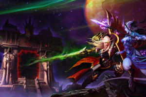 Blood Elf, Warrior,  World of Warcraft, Draenei, Fantasy art