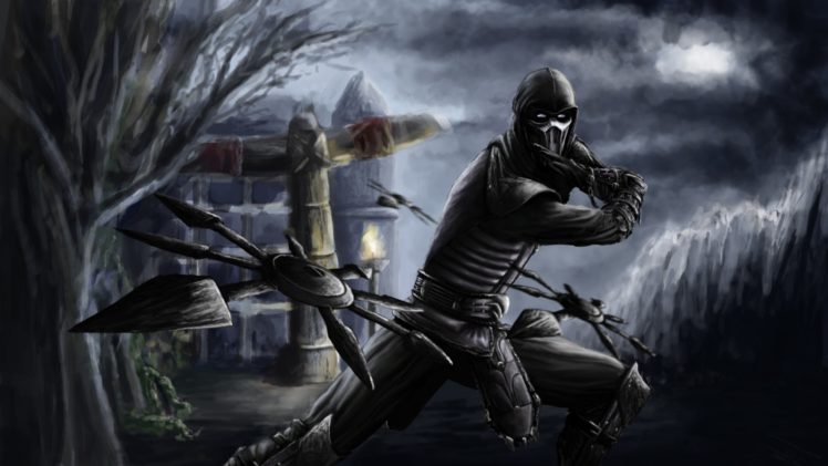 ninjas, Digital art, Noob saibot, Mortal Kombat HD Wallpaper Desktop Background