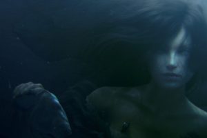 fantasy art, Underwater, Dark, Mermaids