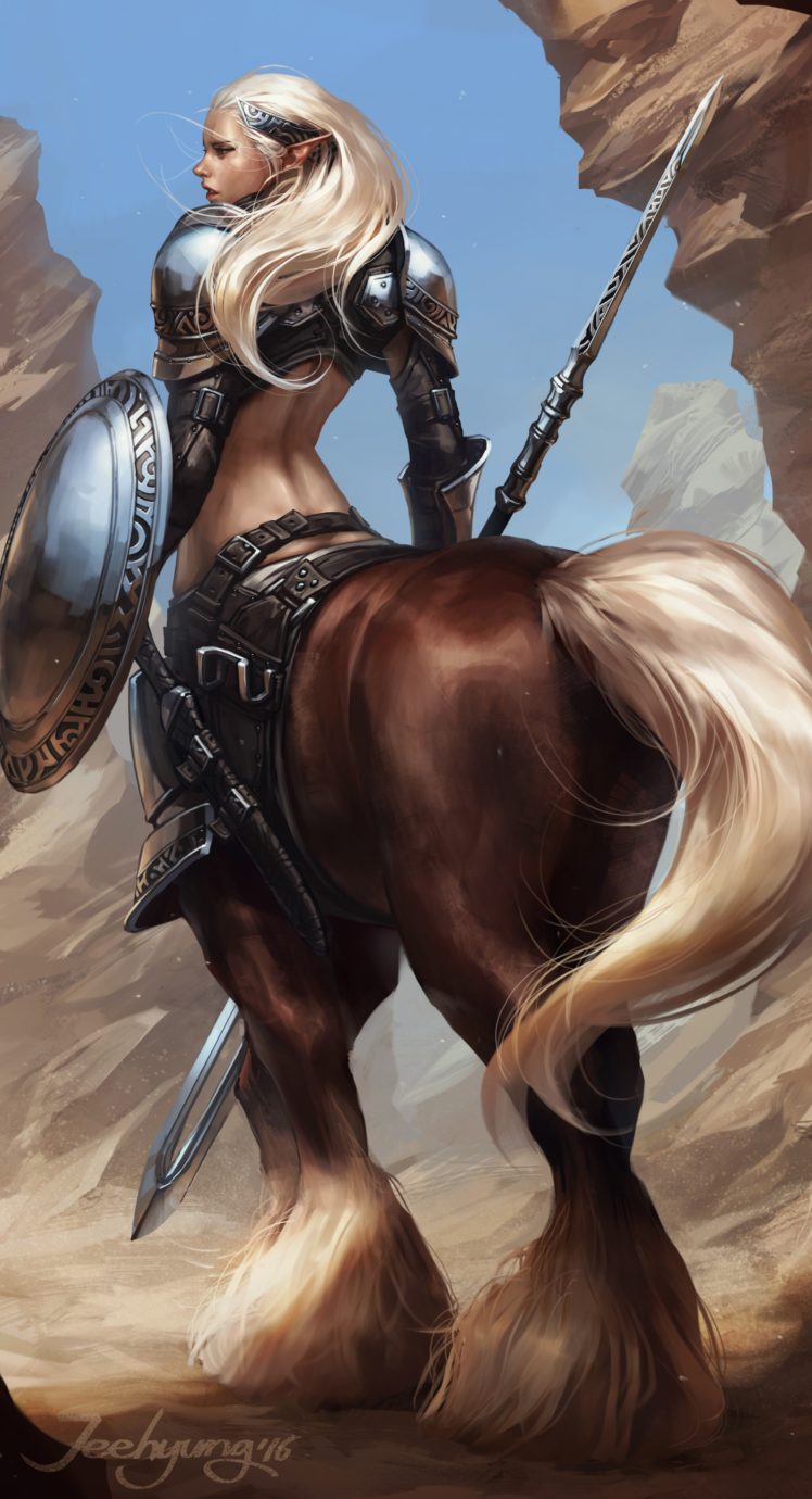 warrior, Centaurs, Fantasy art HD Wallpaper Desktop Background