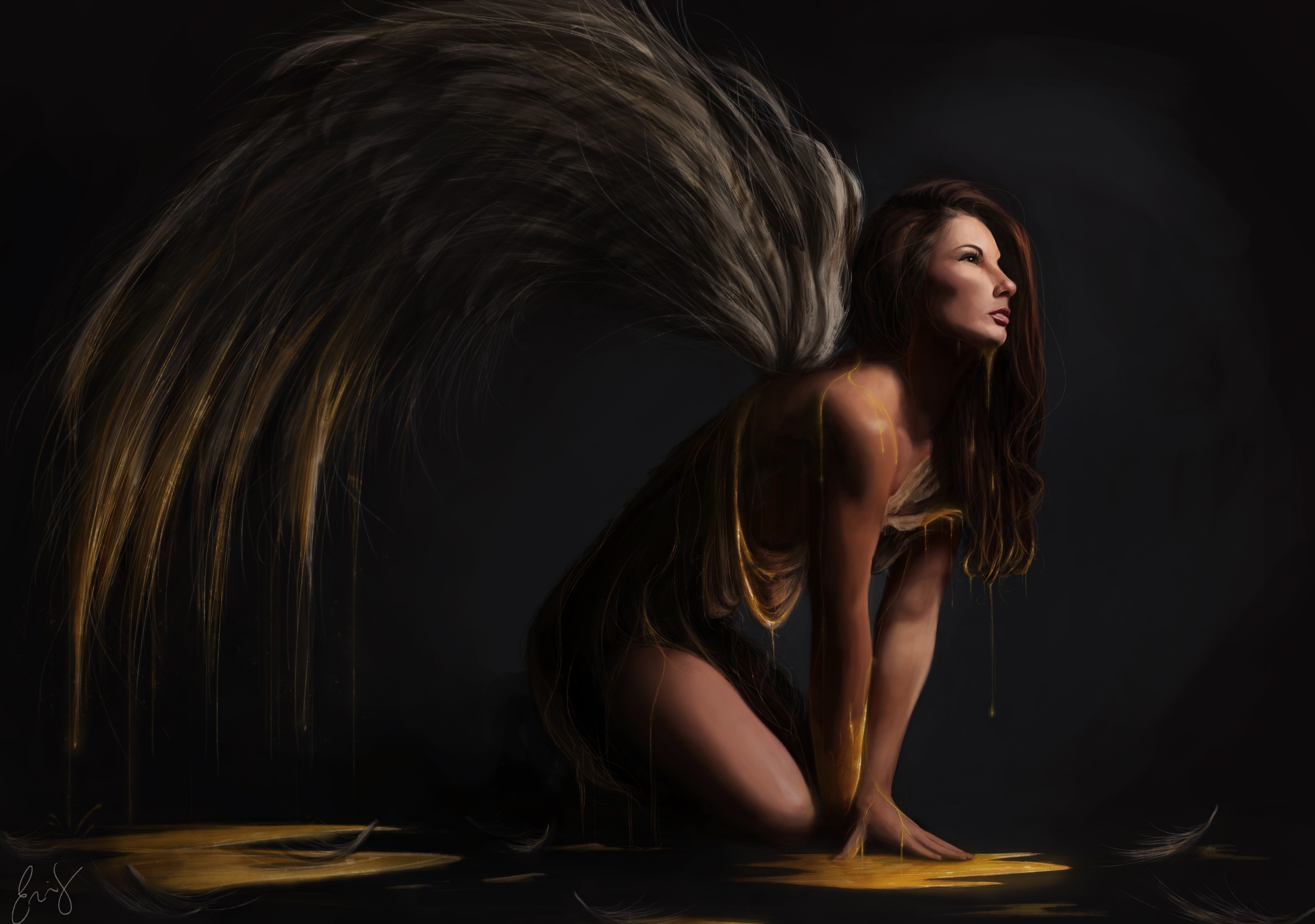 angel, Fantasy art Wallpaper