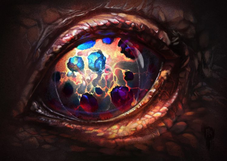 eyes, Dragon, Artwork, Fantasy art, Colorful HD Wallpaper Desktop Background