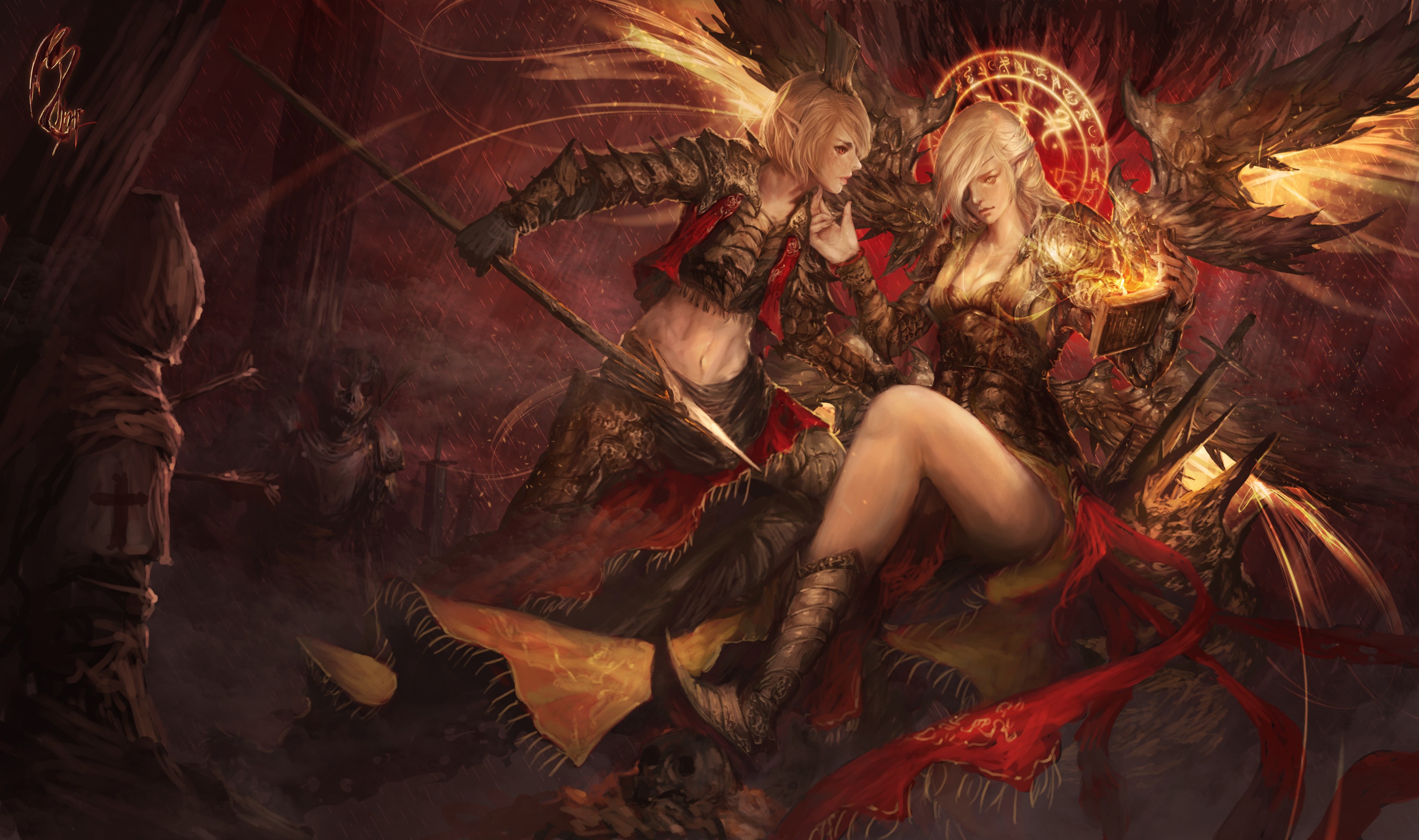 warrior, Fantasy art Wallpaper