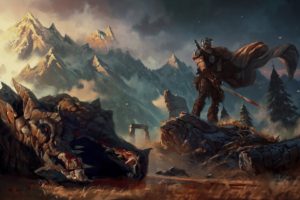 fantasy art, Artwork, Video games, The Elder Scrolls V: Skyrim