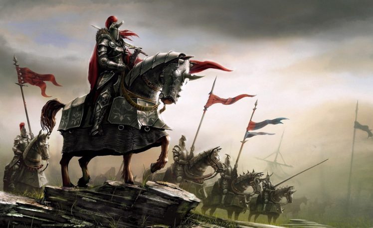 knights, Fantasy art HD Wallpaper Desktop Background