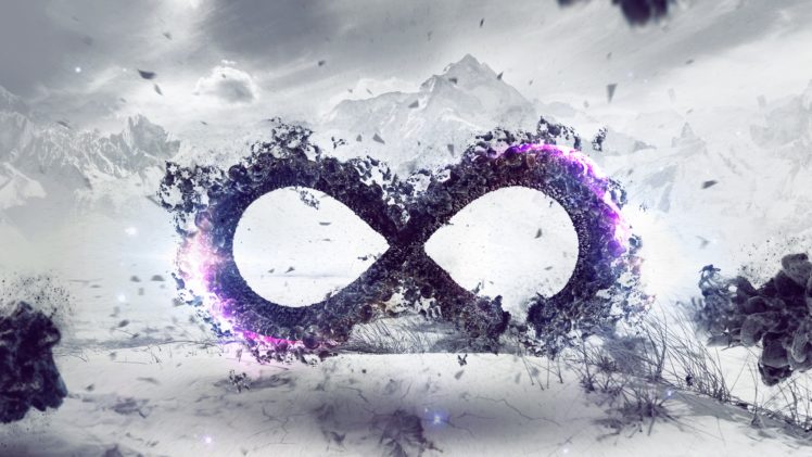 digital art, Fantasy art, CGI, Mountains, Abstract, Infinity HD Wallpaper Desktop Background