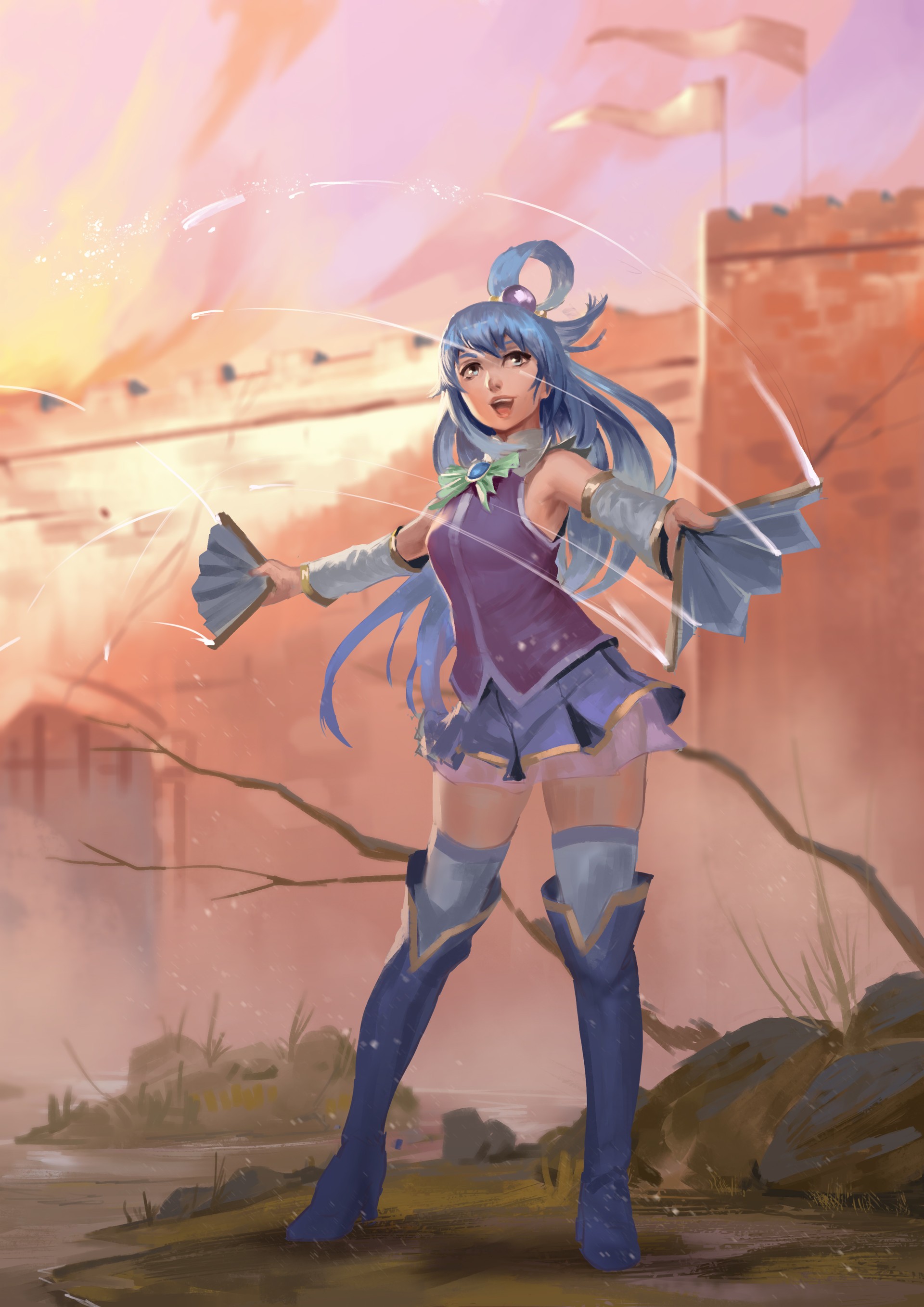 Aqua (character), Fantasy art Wallpaper