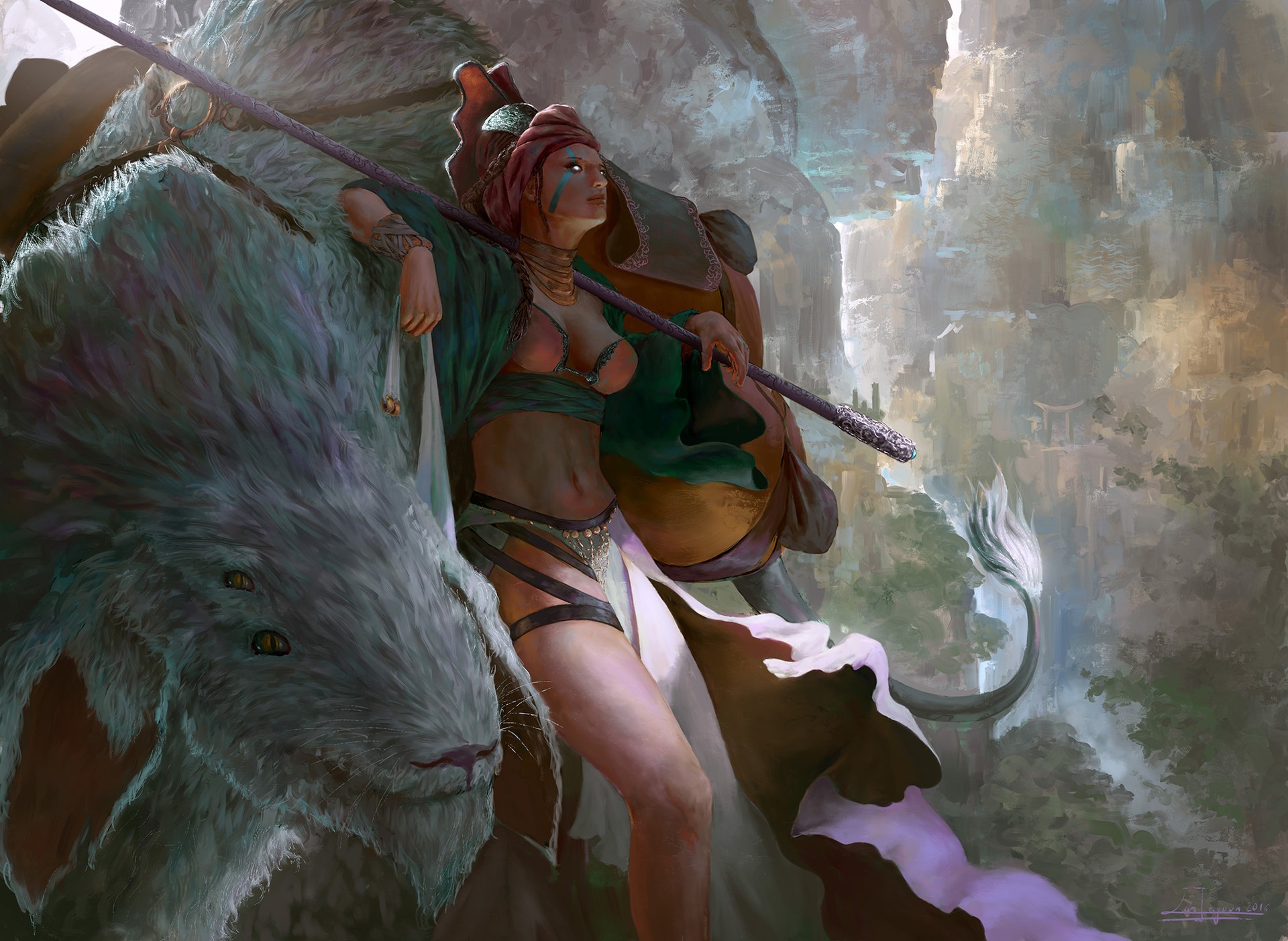 warrior, Fantasy art Wallpaper