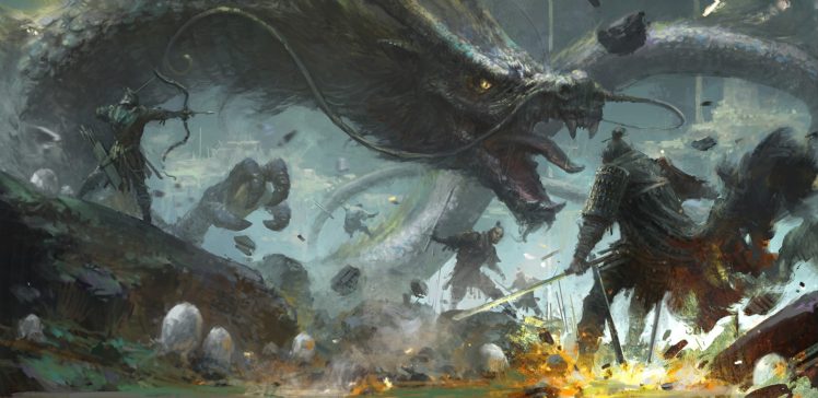 fantasy art, Dragon HD Wallpaper Desktop Background