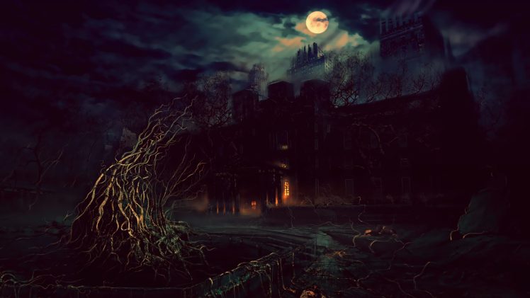Terror, Night, Fantasy art, Photoshop HD Wallpaper Desktop Background