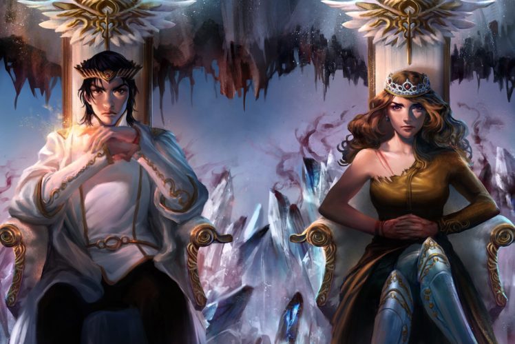 Air Awakens, Fantasy art, Throne, Crown HD Wallpaper Desktop Background