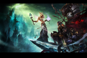 warrior, Elves, Dark elf, Magic, Books, Sword, Digital art, World of Warcraft, Fantasy art, Video games