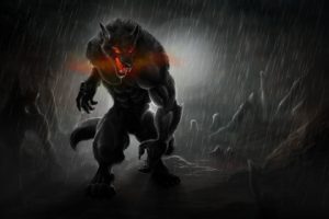 werewolves, Dark, Creature, Fantasy art