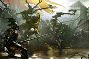 warrior, Robert Baratheon, Axe, Battle, Painting, Game of Thrones, Fantasy art