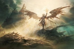 fantasy art, Angel, Magic: The Gathering, Wings