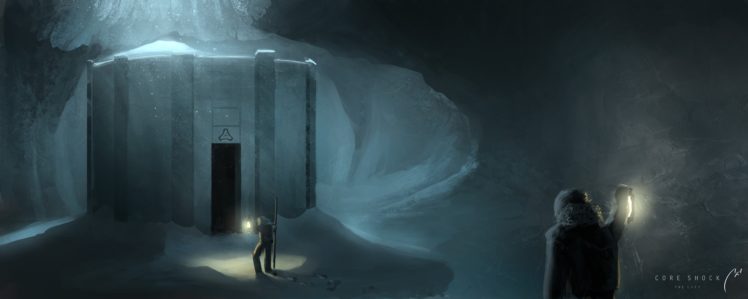 fantasy art, Cave, Exploring HD Wallpaper Desktop Background