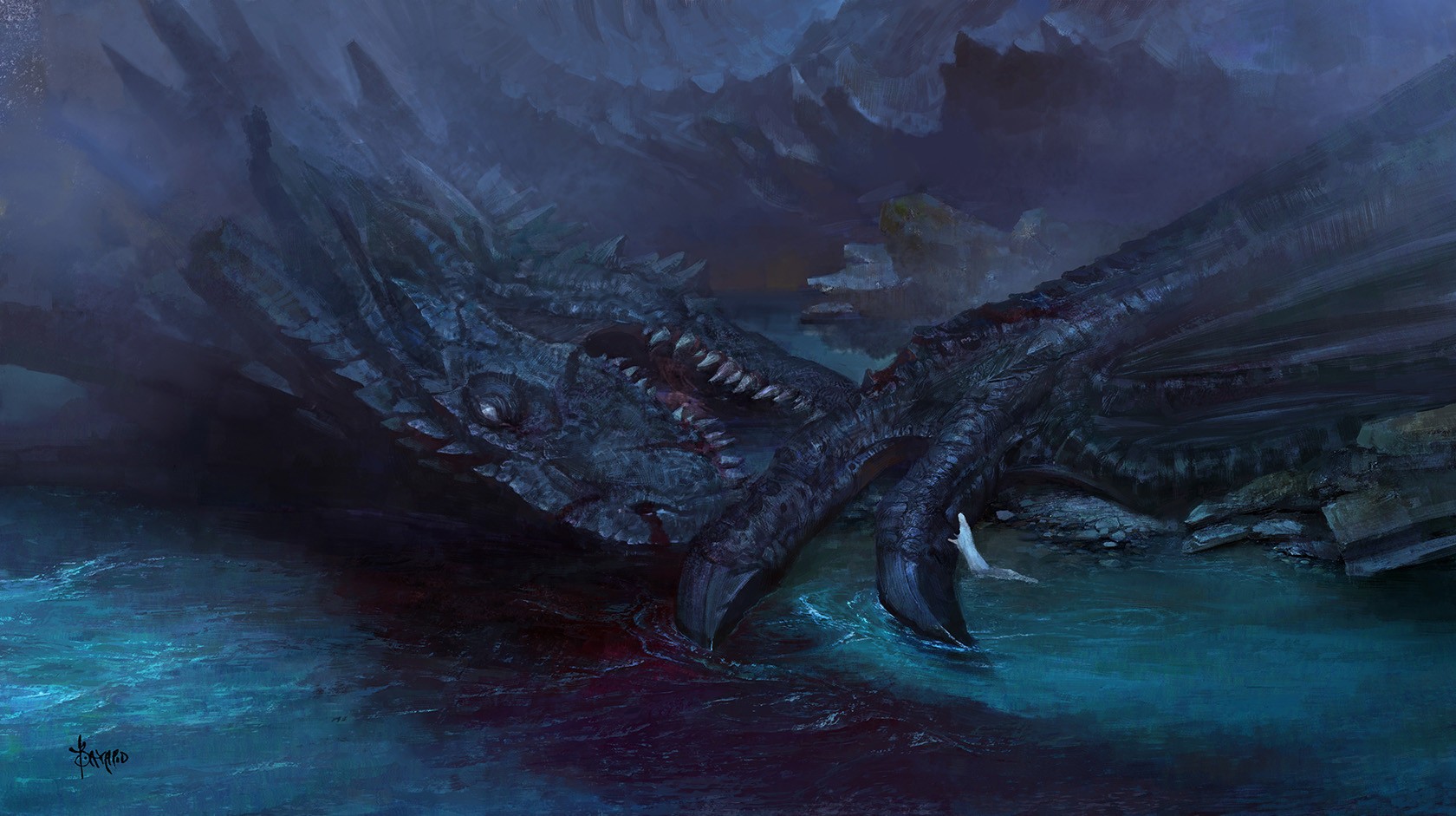 fantasy art, Dragon Wallpaper