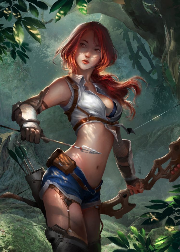 archer, Fantasy art HD Wallpaper Desktop Background