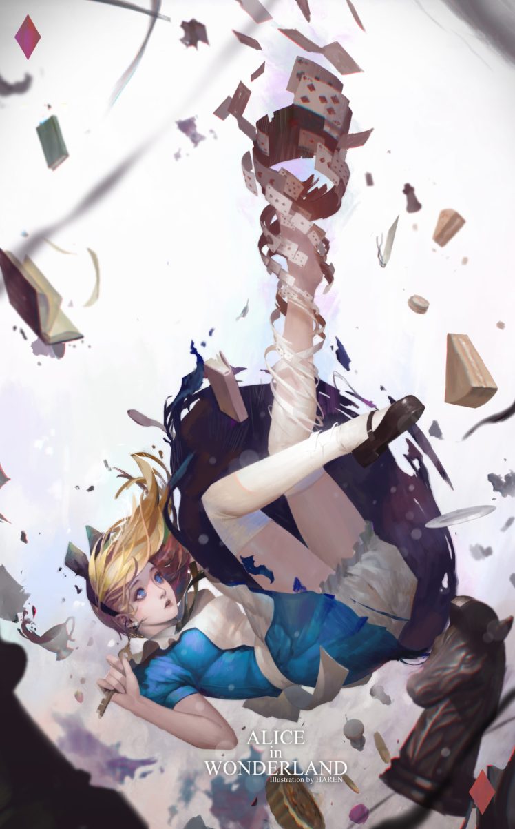 fantasy art, Alice in Wonderland HD Wallpaper Desktop Background